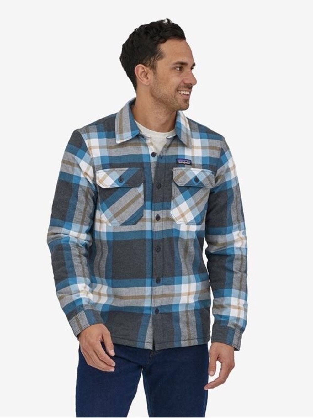 Men's Insulated Lined Organic Cotton Midweight Fjord Flannel Shirt size Medium